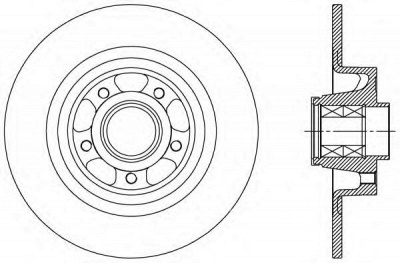 OPEN PARTS bda251430 -  Тормозной диск